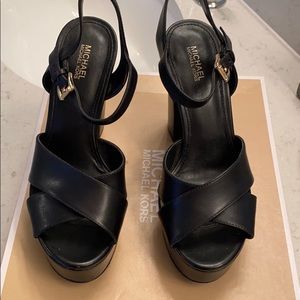 MICHAEL Michael Kors black sandal heels